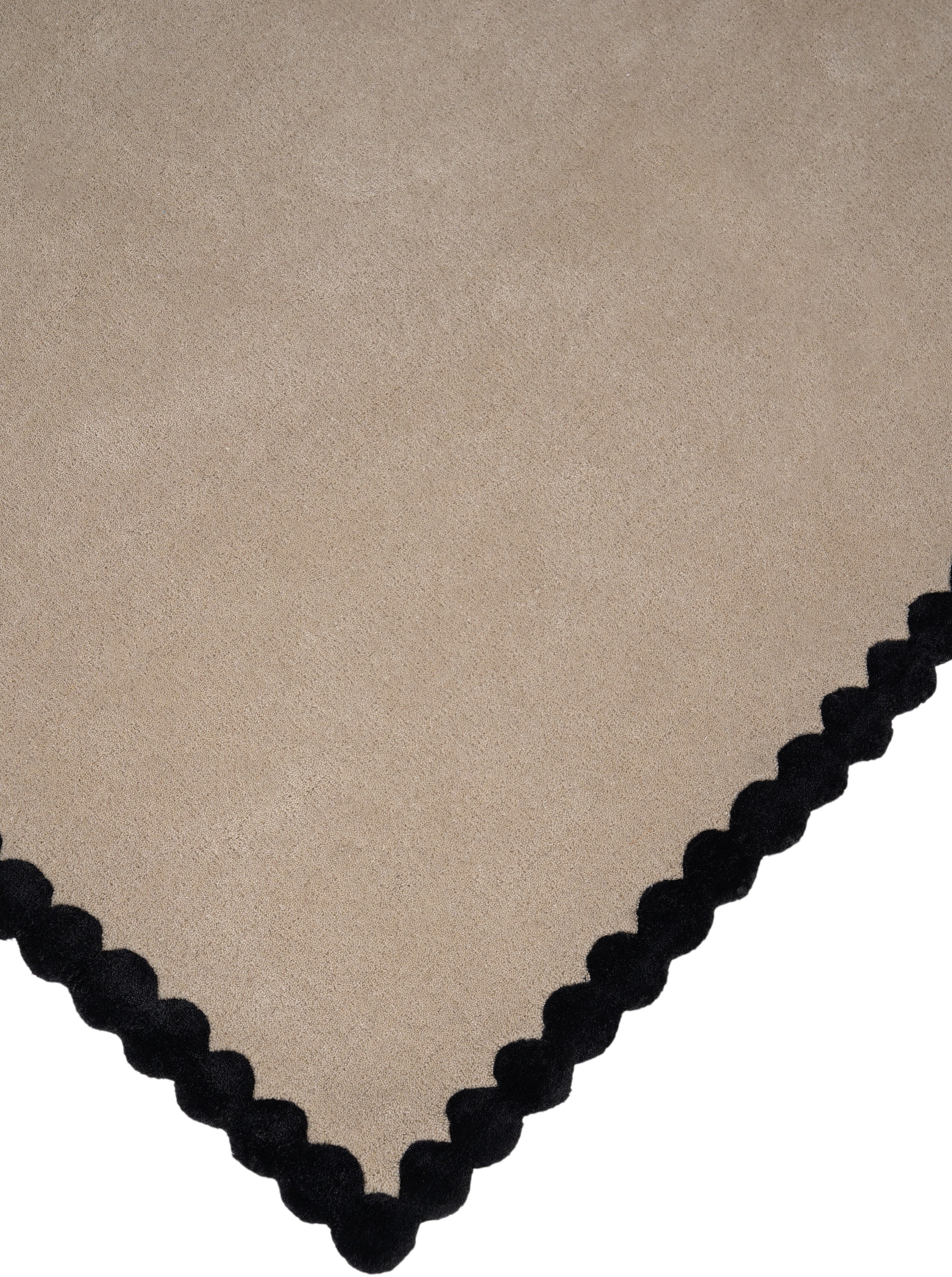 Teppich LAILA beige mit Schwarz