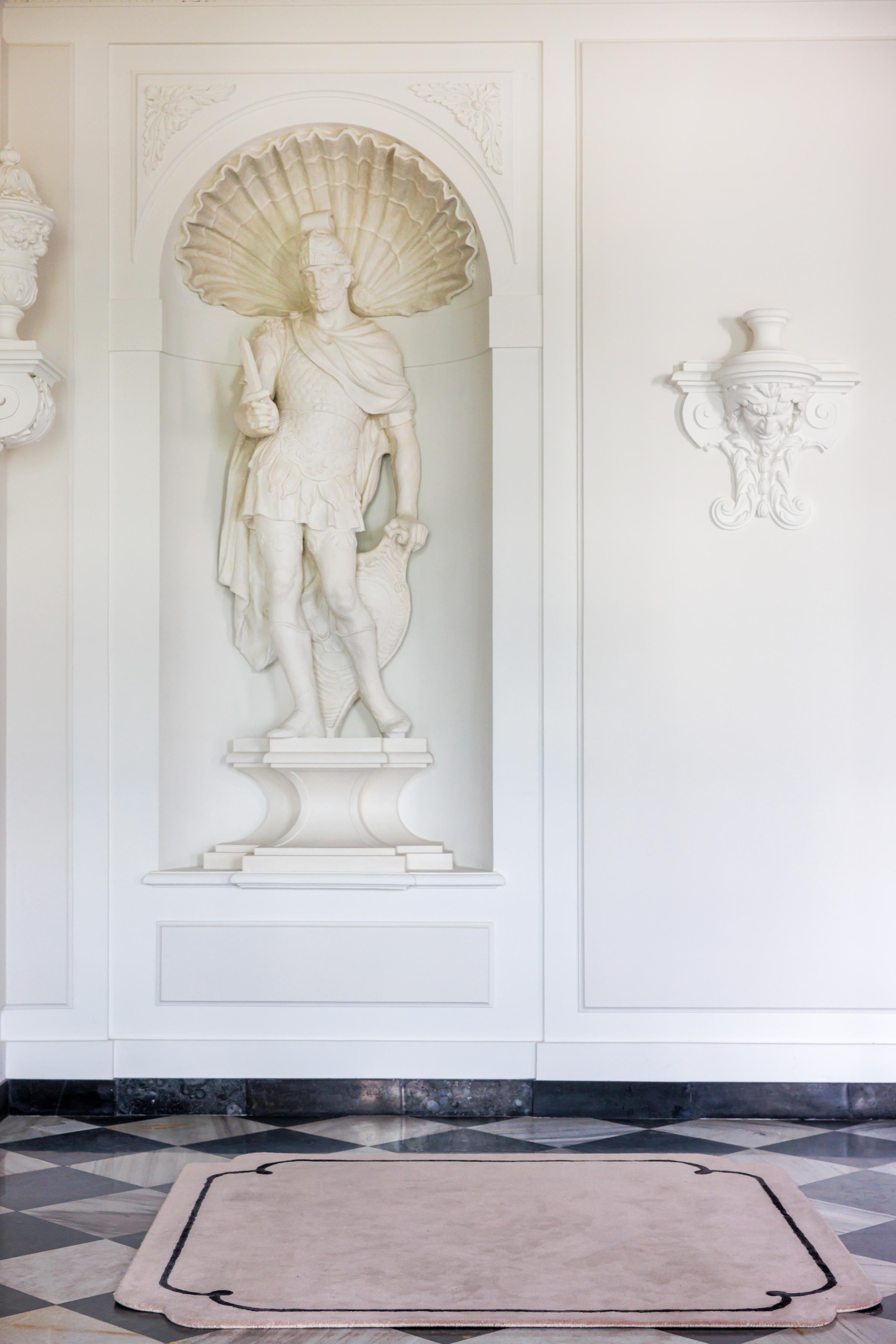 Beige COOKIE tapijt met zwart