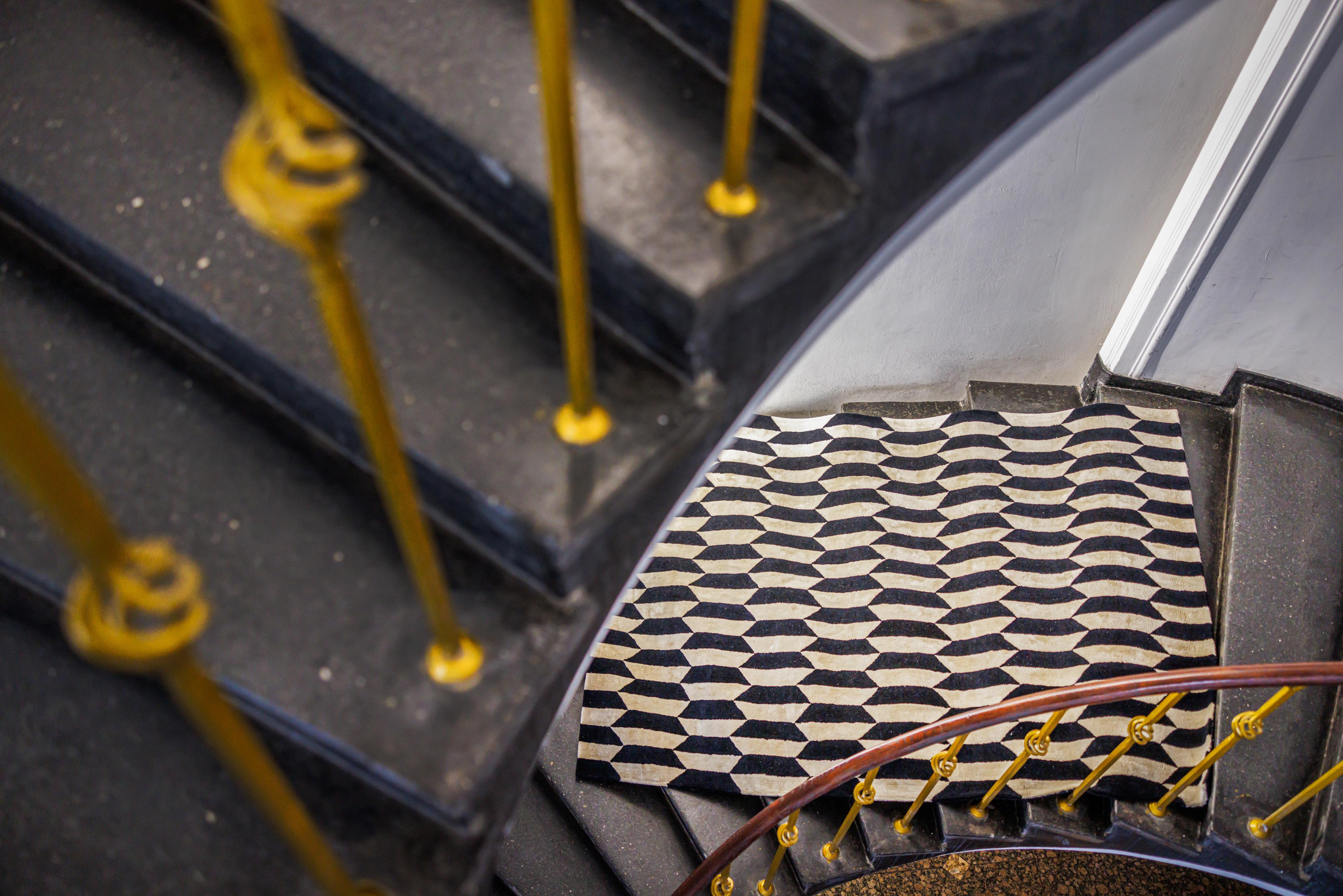 Teppich NOBLE creme mit Schwarz