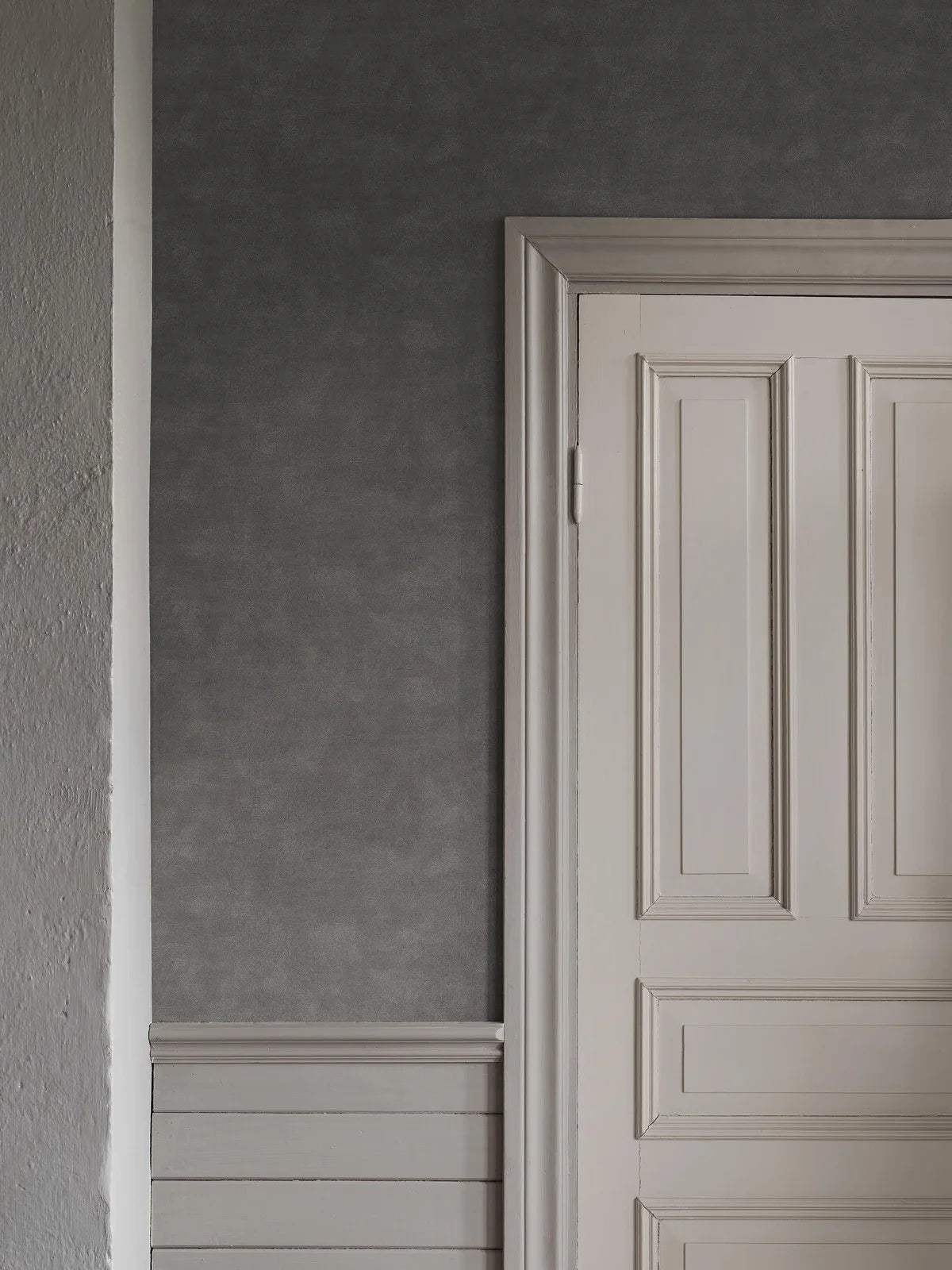 Tapete, die Leinwand imitiert SHADES - ANTHRAZIT antracytfarben