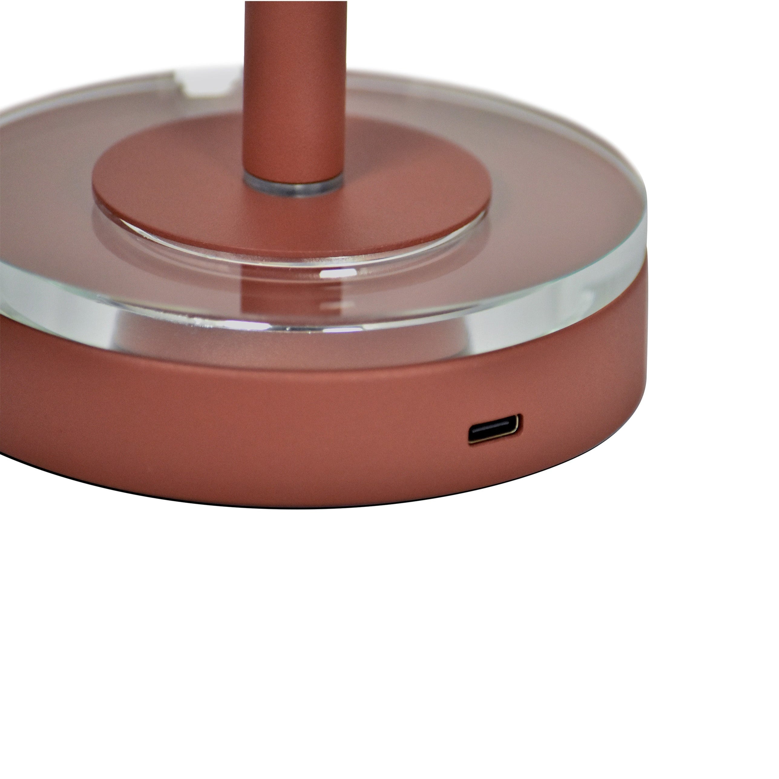 Portable lamp LUCEO brick red