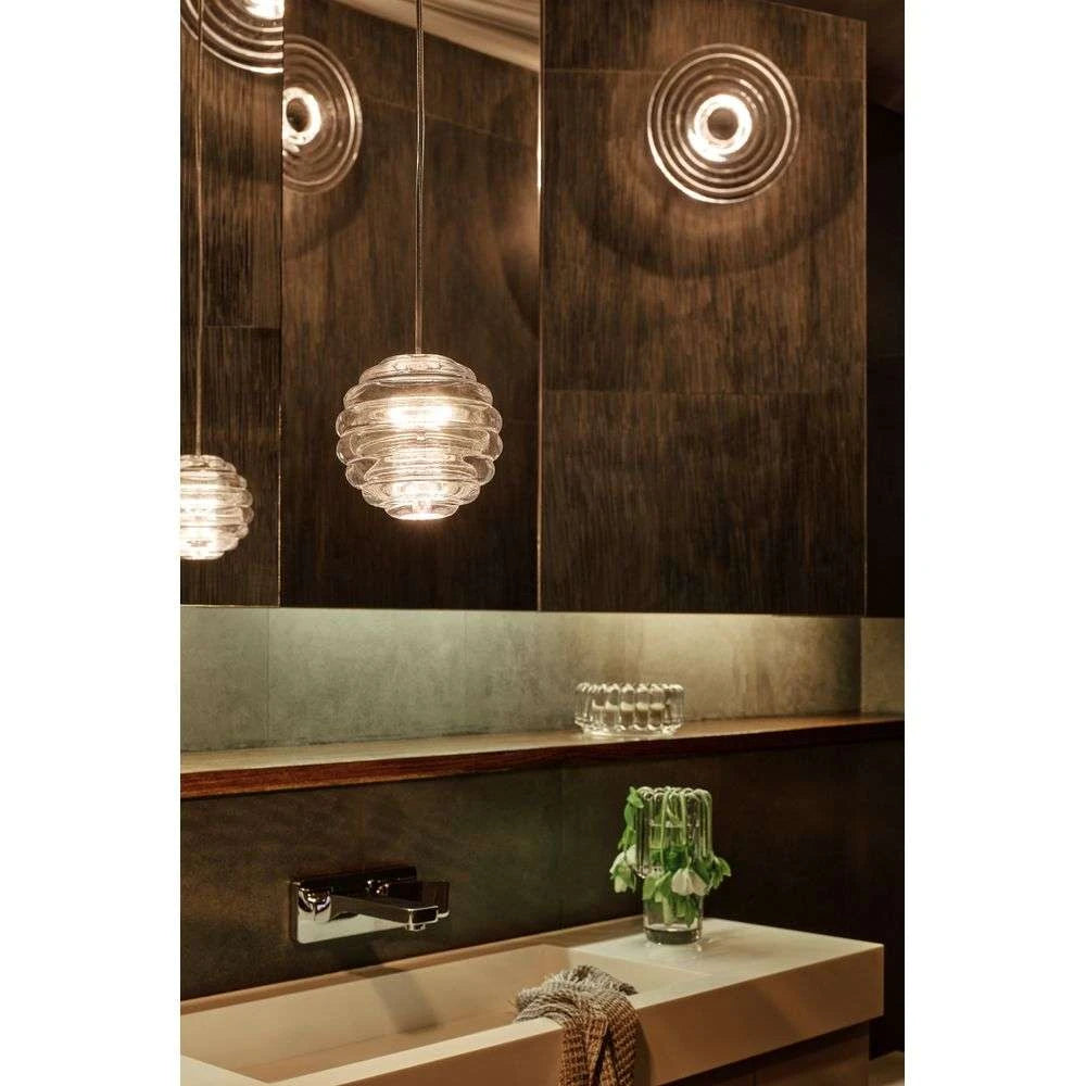 Hanging lamp Round Glass Press