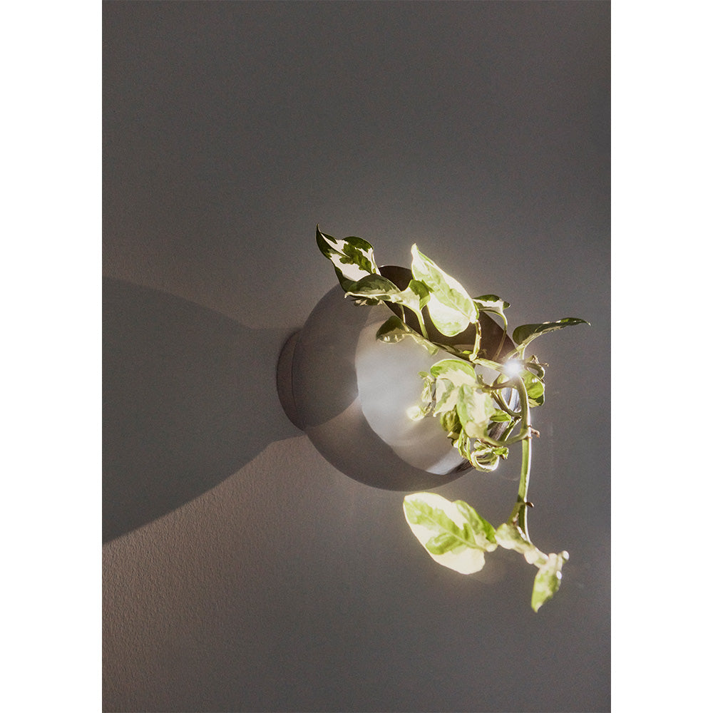GLOBE Silver Wall Planter