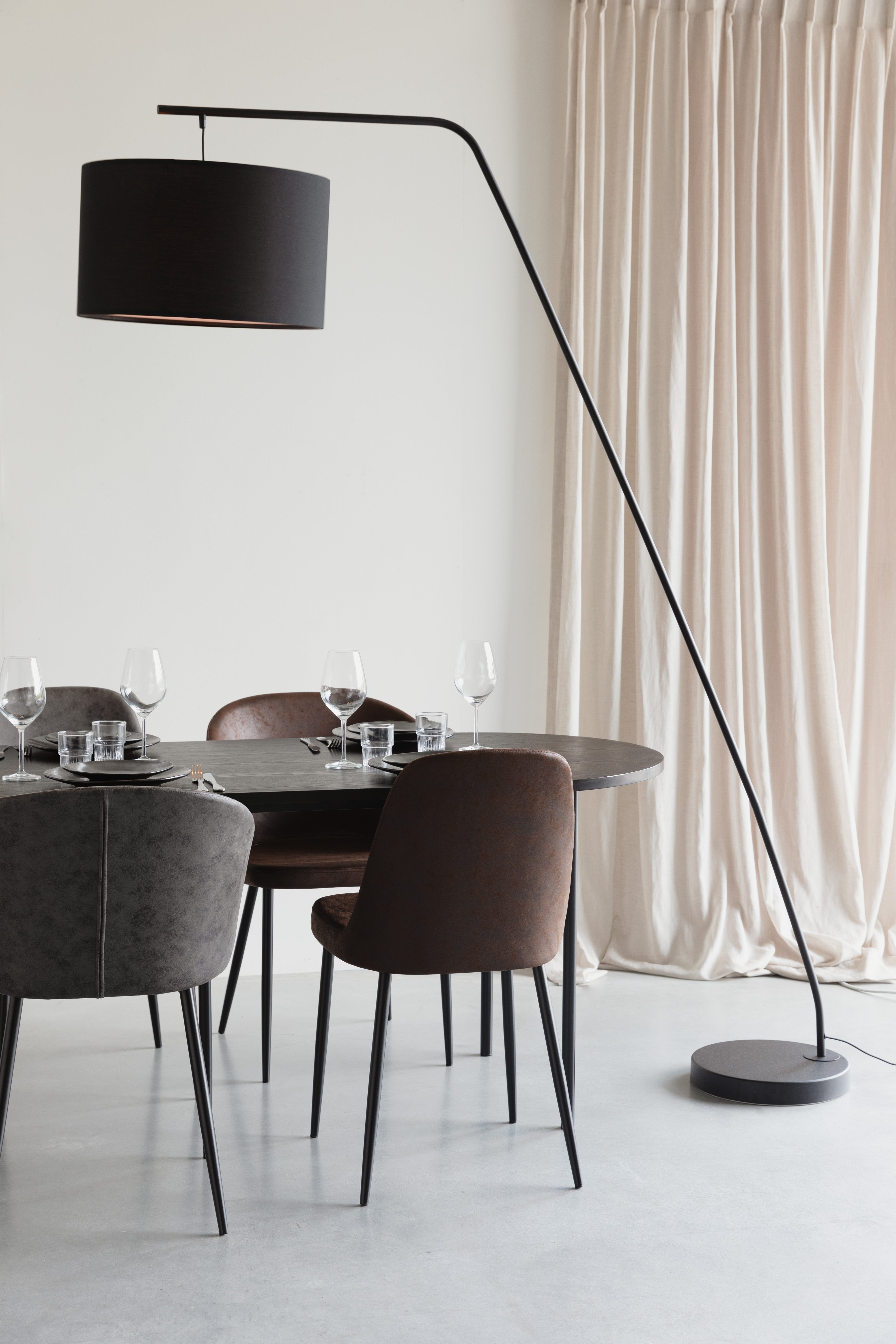 Floor Lamp Martine Black White Label Living Eye on Design