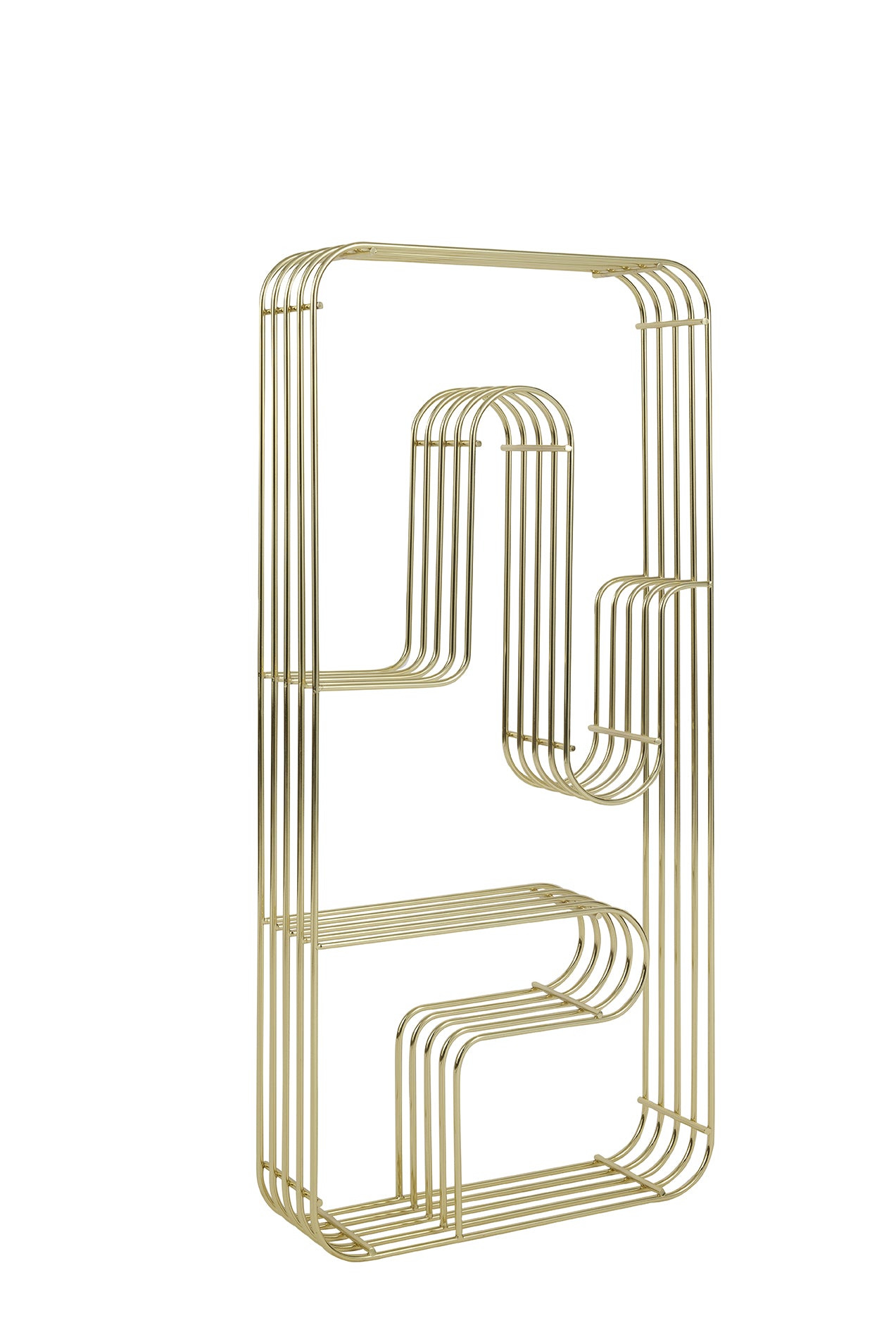 CURVA Gold Wall Shelf