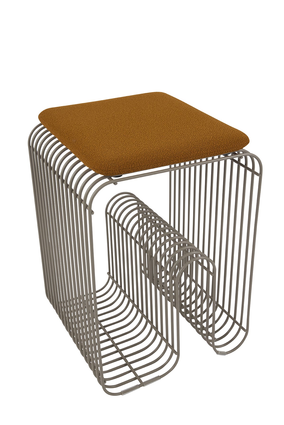 Sitzkissen CURVA braunes Bouclé