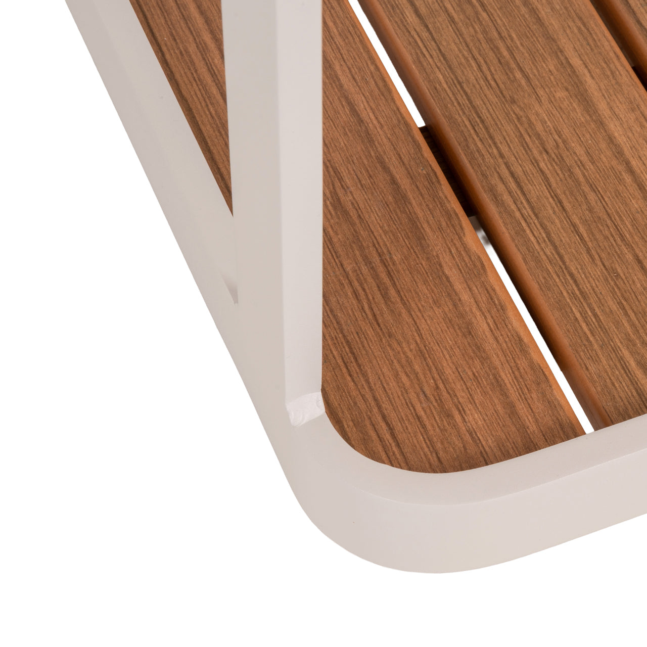 Beige tuinkar SPRITZ met houten blad