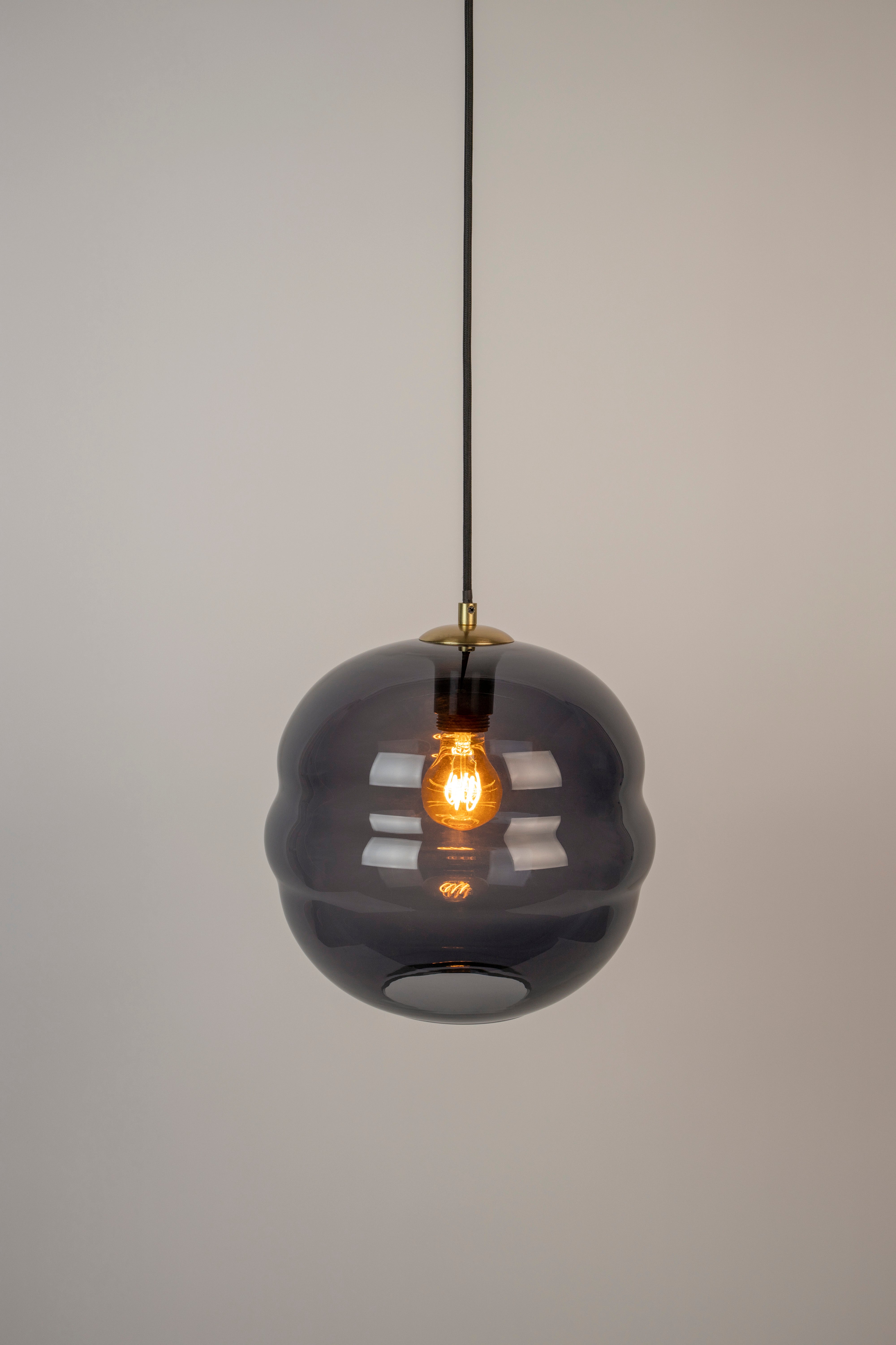 LAUREN pendant lamp black glass