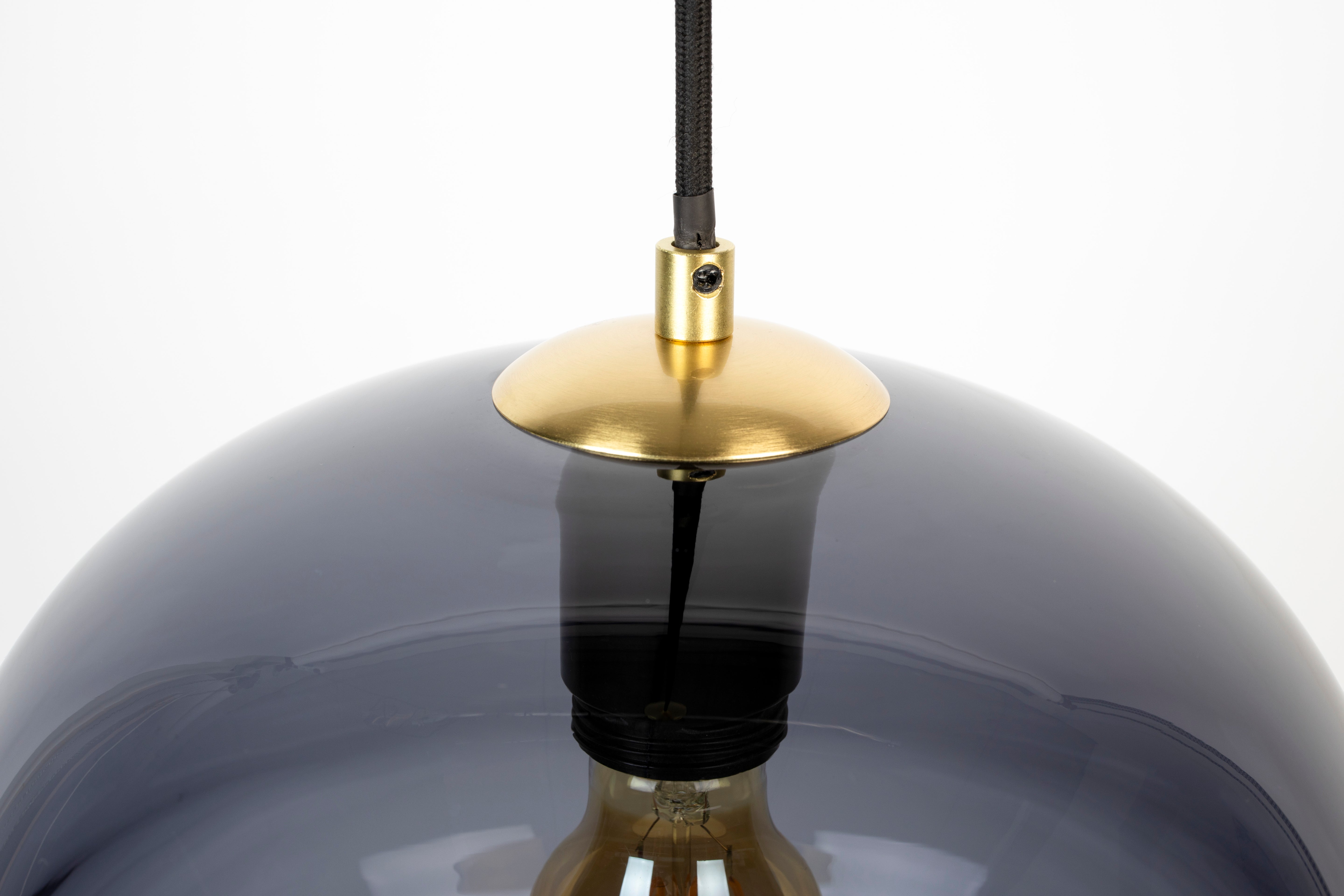 LAUREN pendant lamp black glass