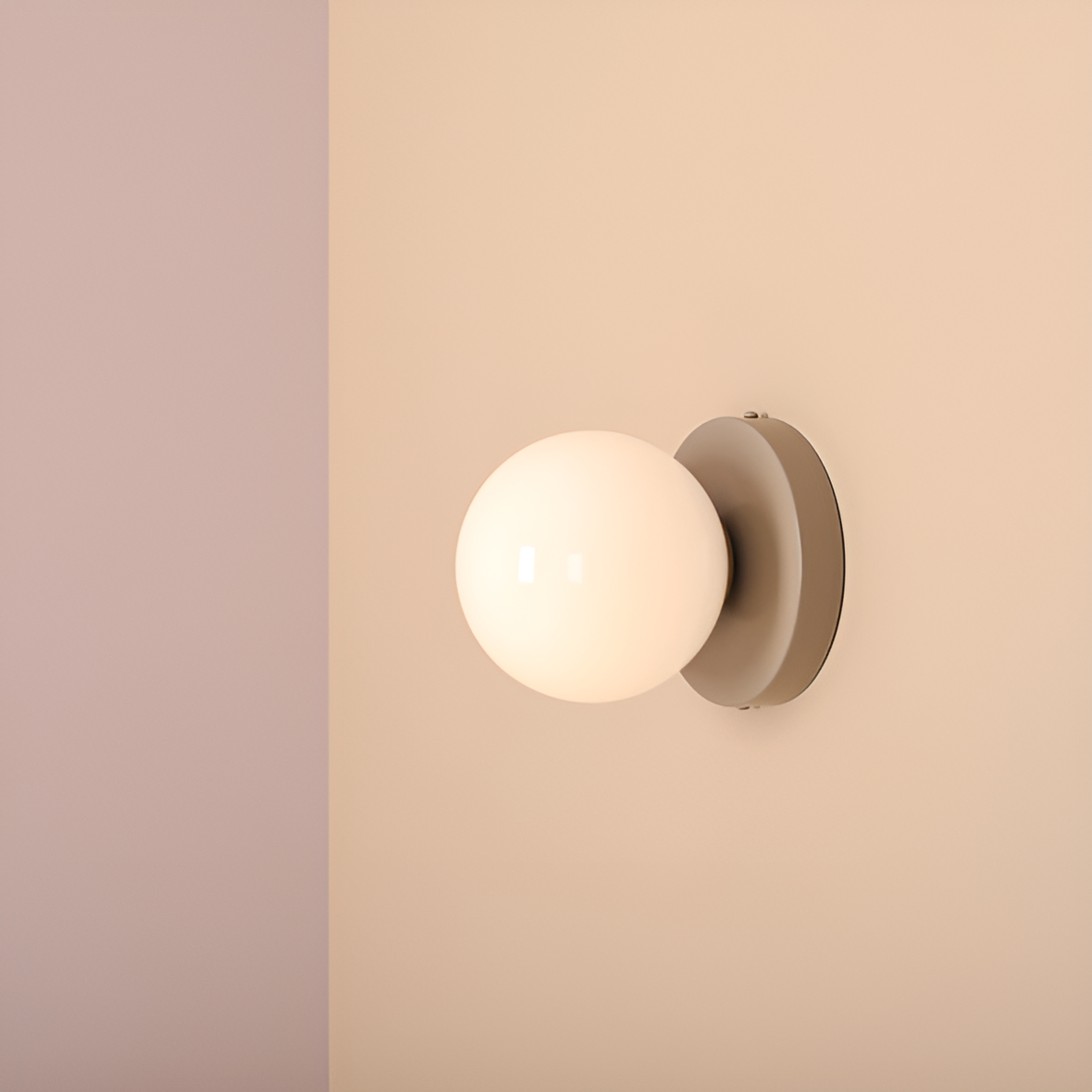Wandleuchte BALL DUO beige