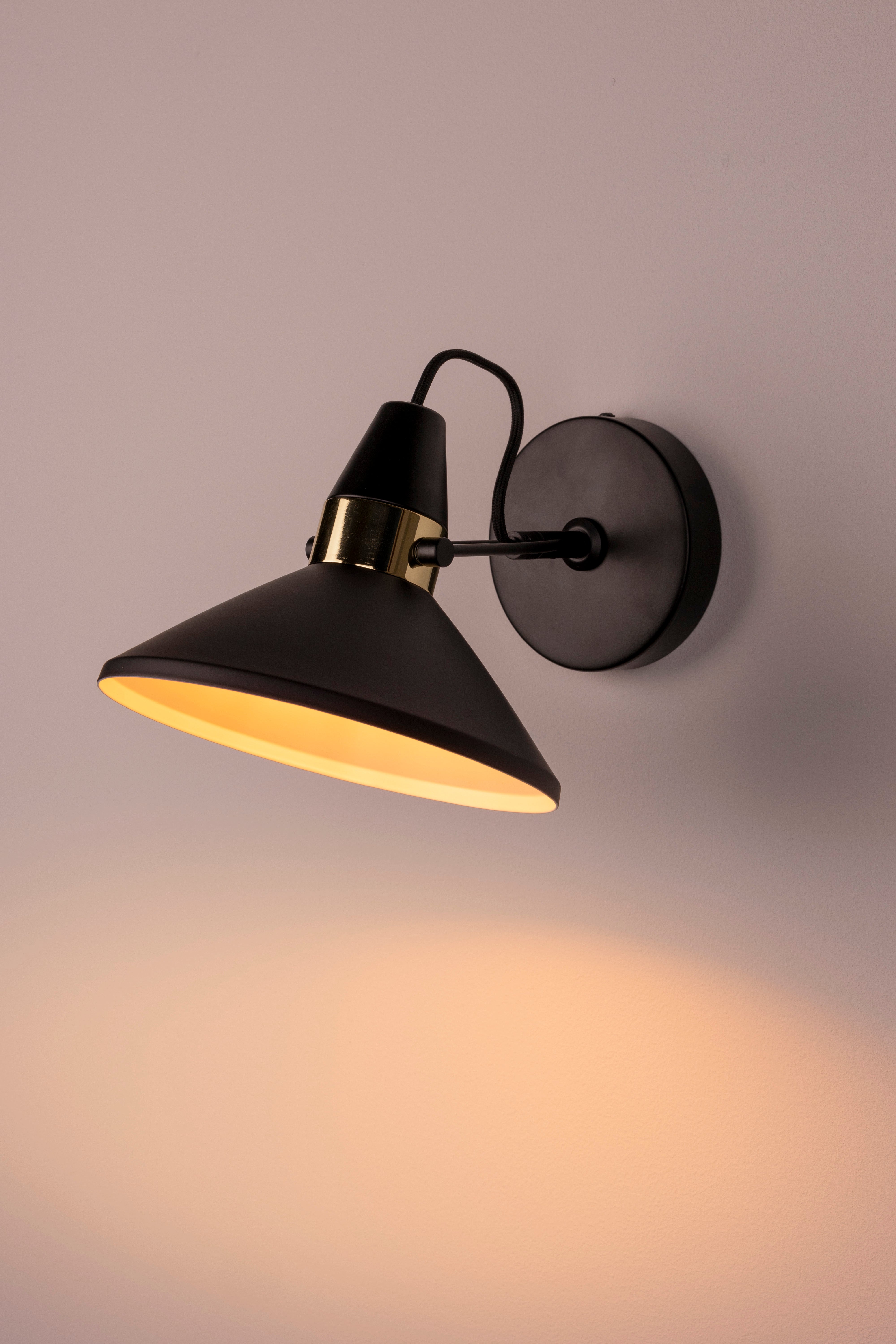 Adjustable wall lamp JONA black