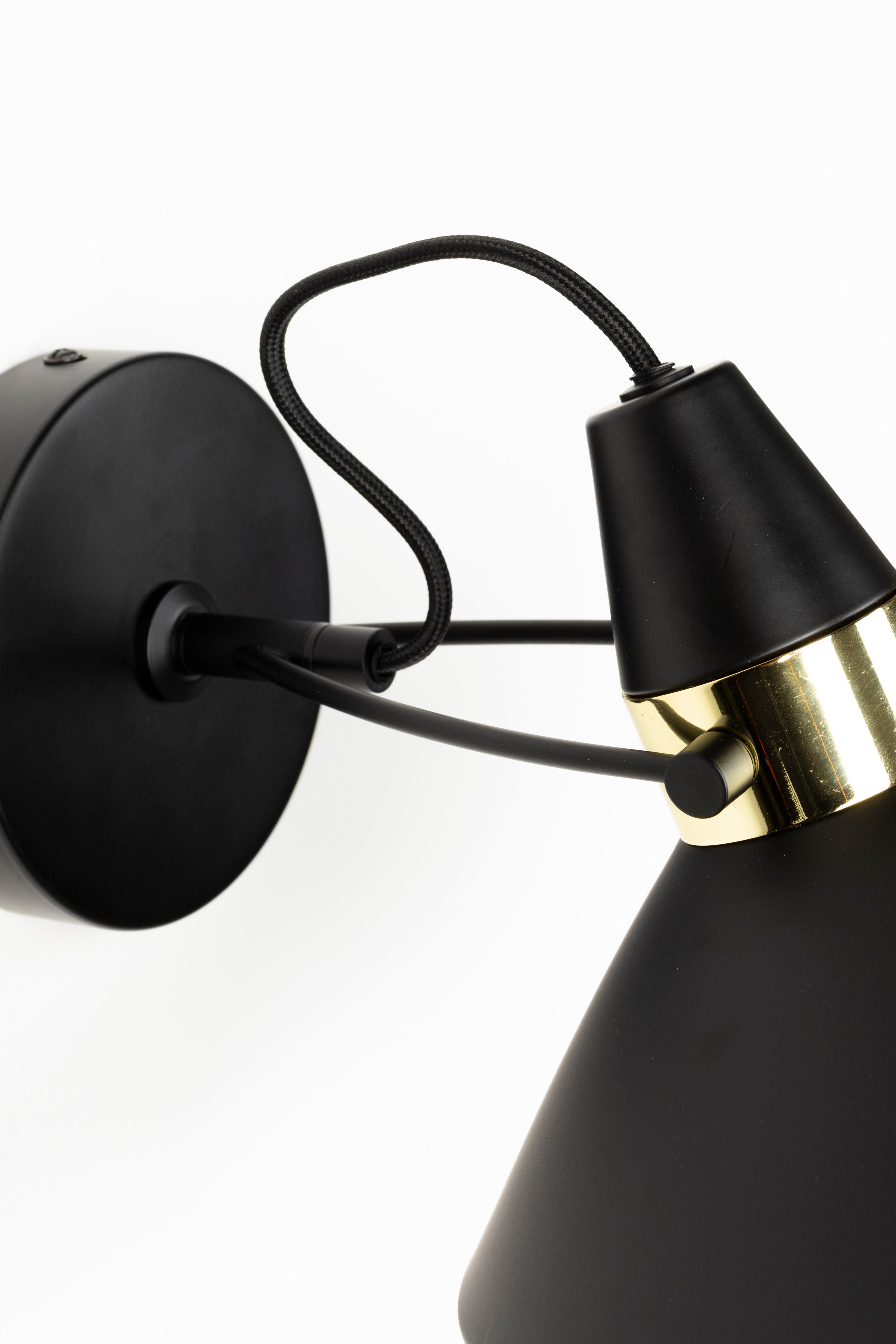 Adjustable wall lamp JONA black