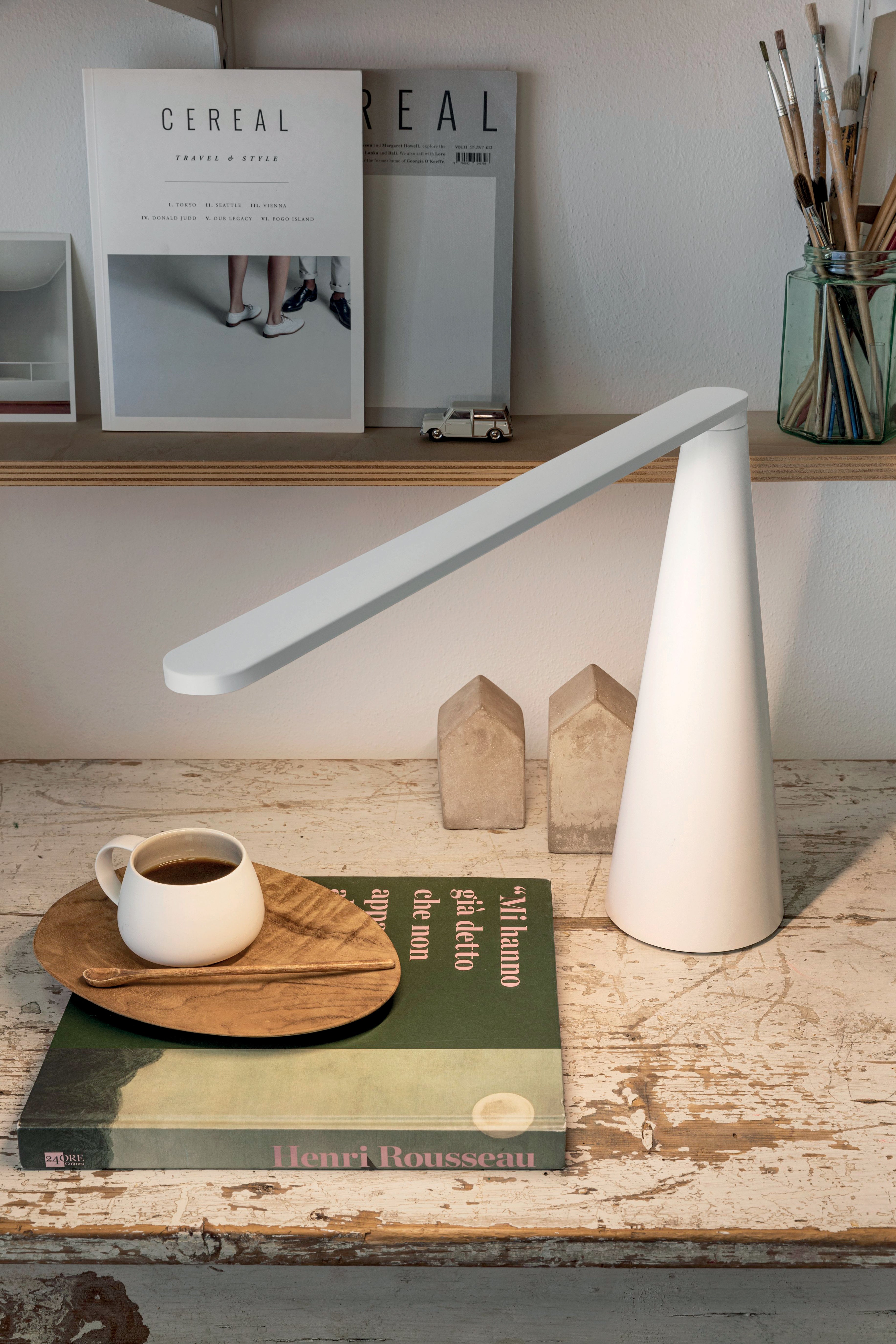 Tischlampe ELICA in glänzendem Schwarz