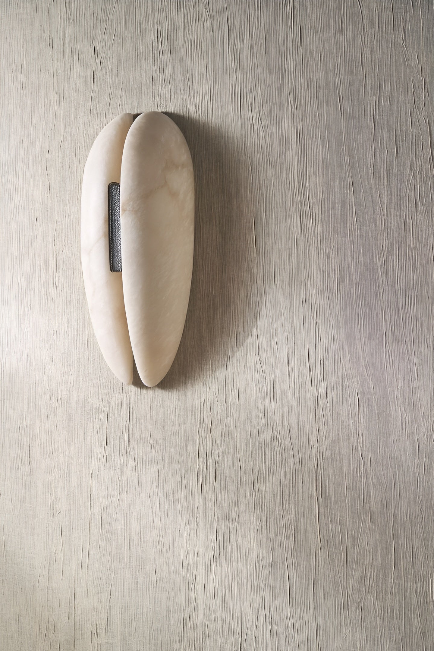 Linen Textured Fabric Wallpaper LINON - FLAX NOIR Muted Brown