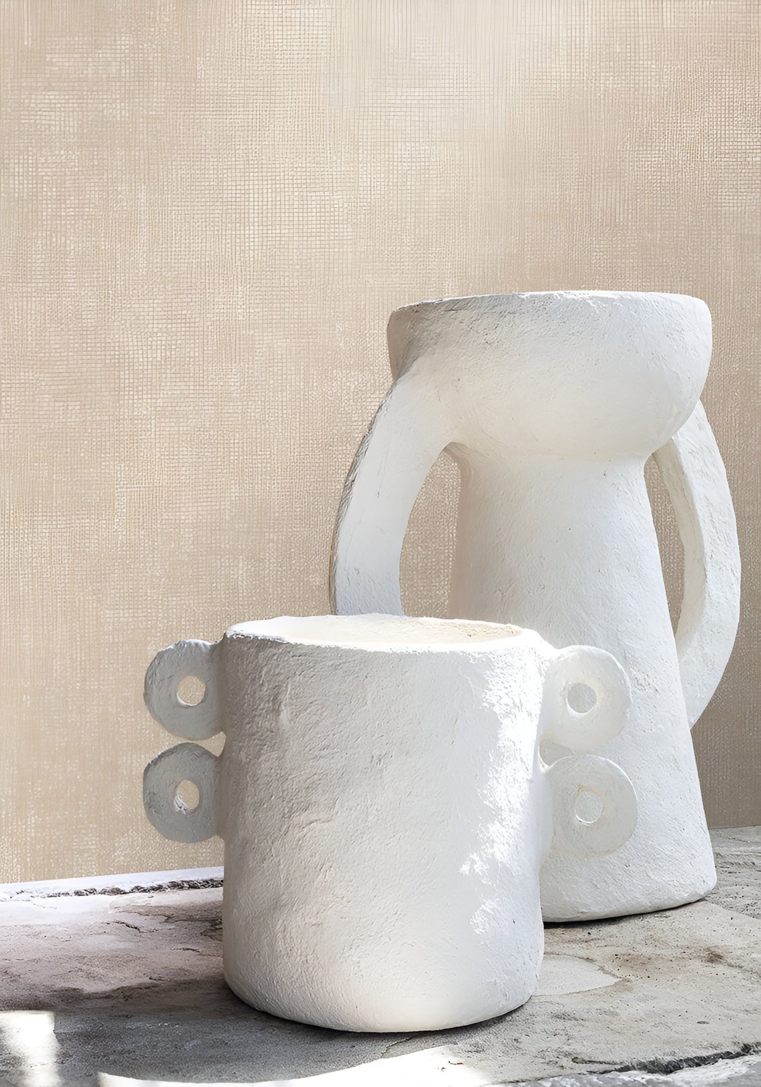 Effen matte behang met parelmoereffect OCTA - DORE bruin