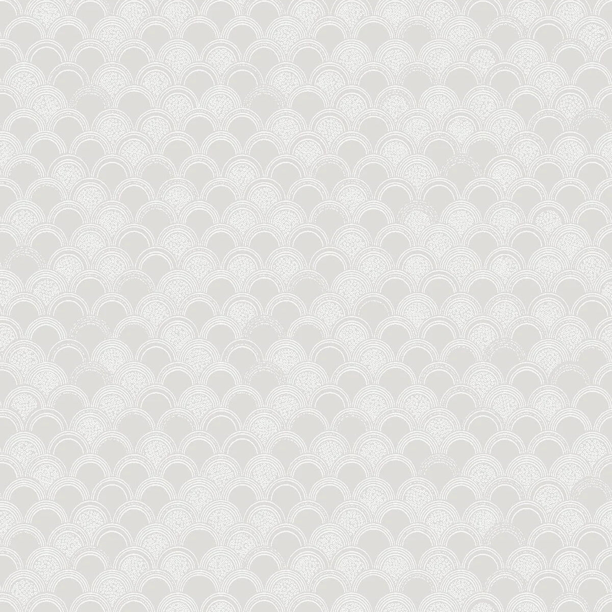 Birgit White Arch Pattern Wallpaper