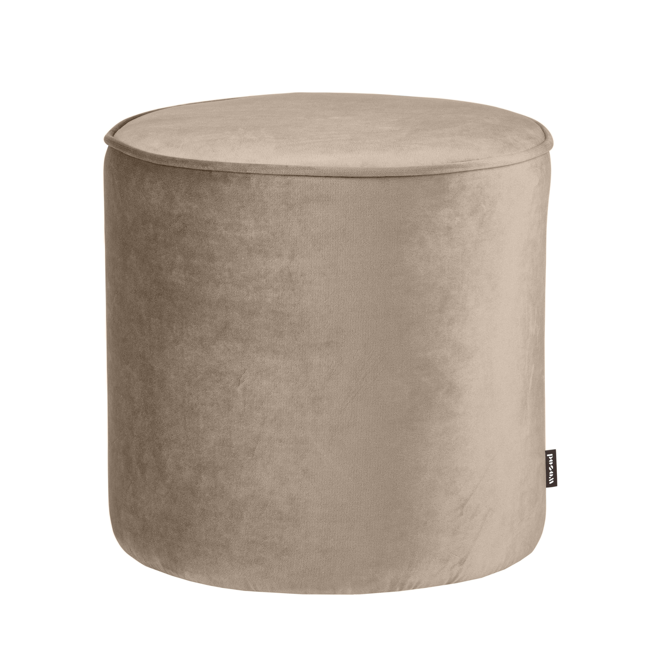 Puf aksamitny SARA khaki Woood wysoki Eye on Design