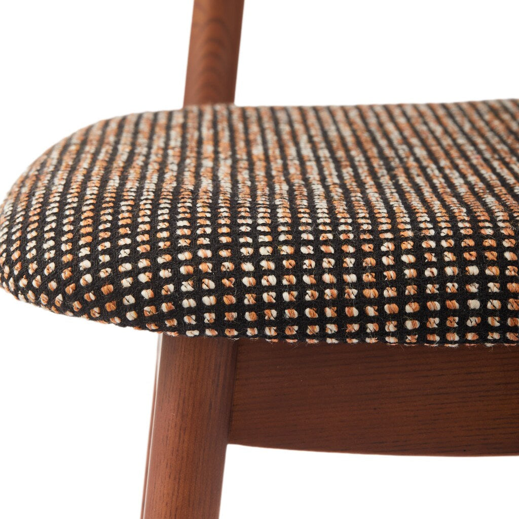 Stuhl HAPPY DAYS dunkelbraun mit Holzgestell