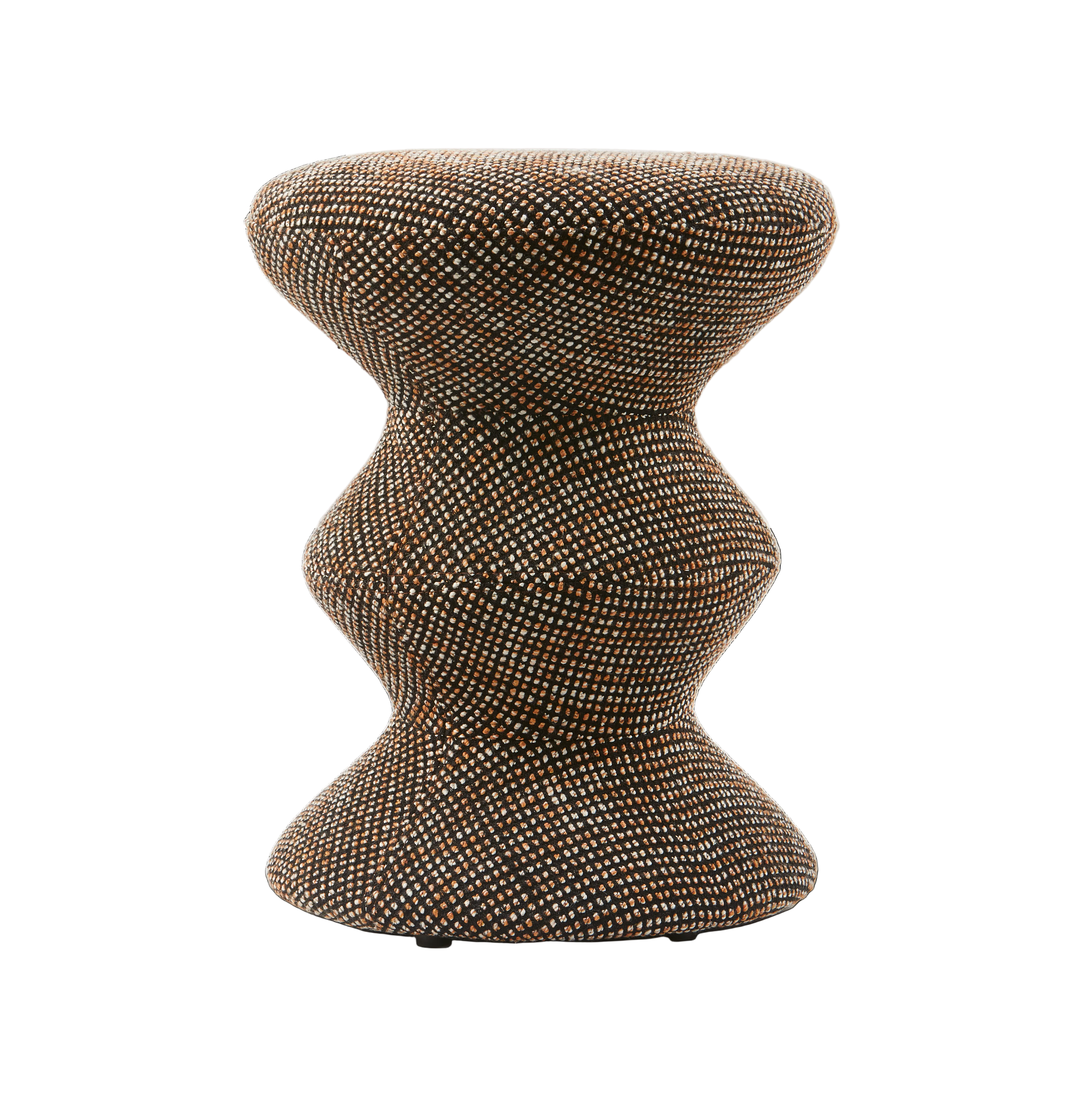 Hocker SOFT ZIG ZAG donkerbruin