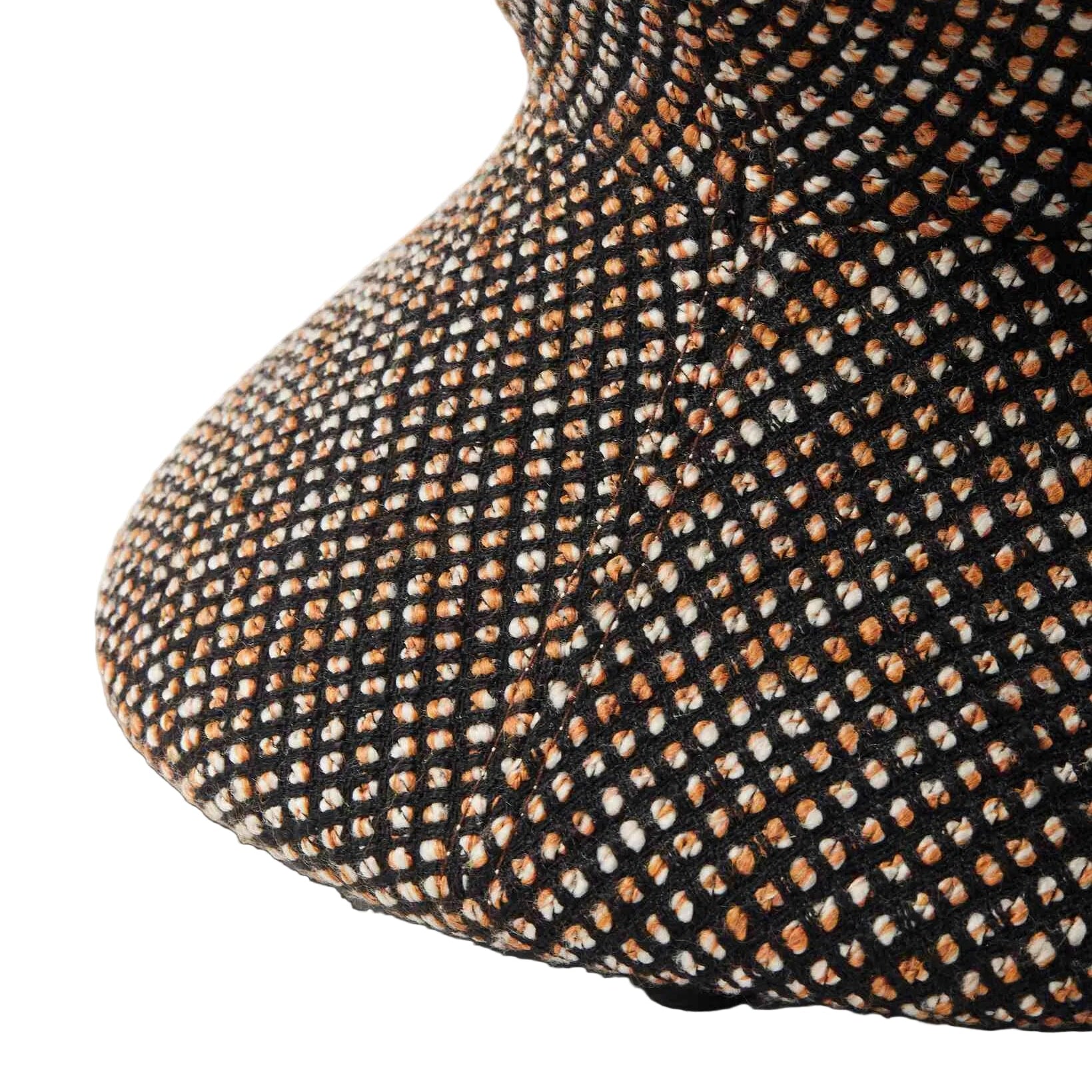 Hocker SOFT ZIG ZAG donkerbruin