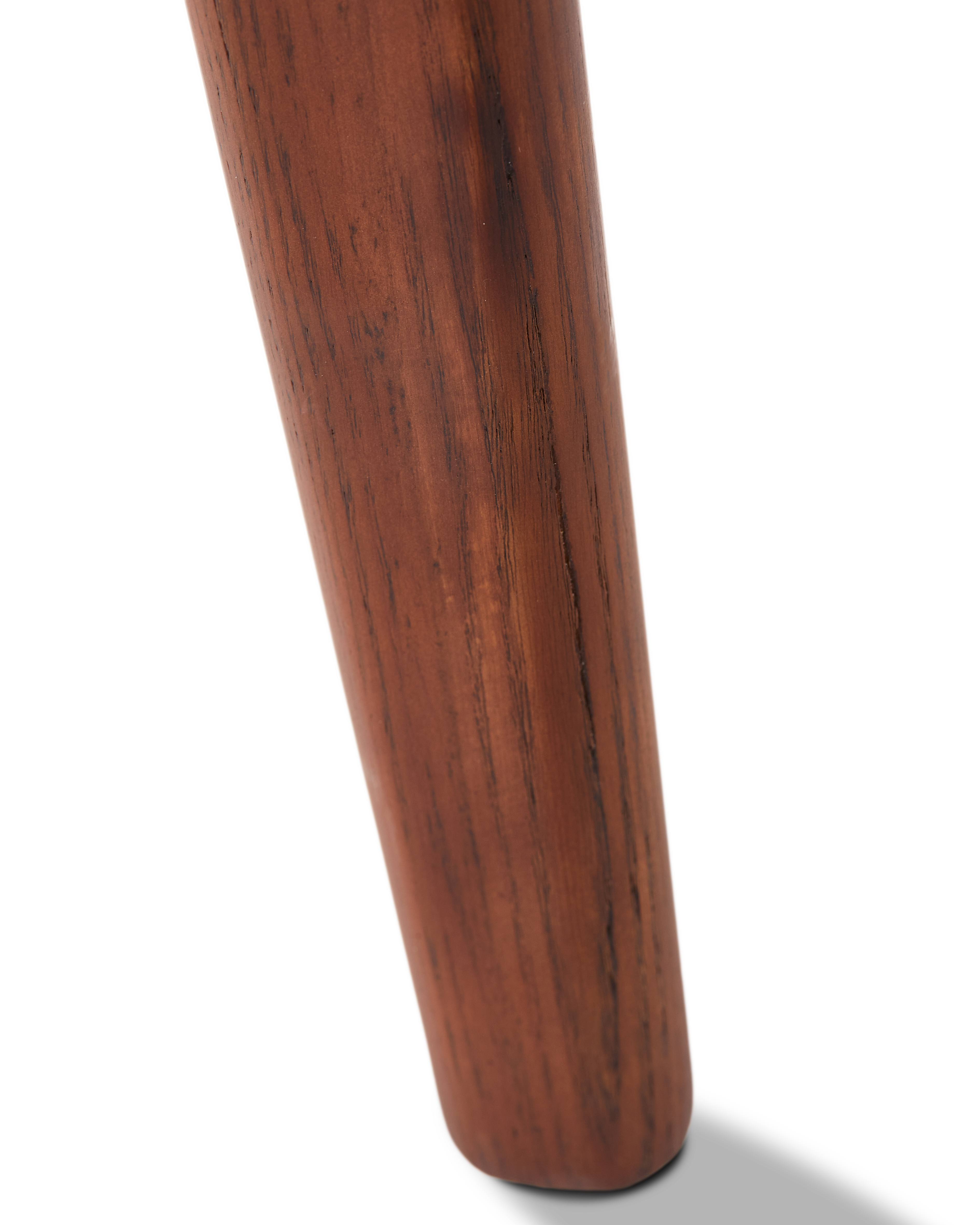 Stoel HAPPY DAYS mosterdgeel met houten basis