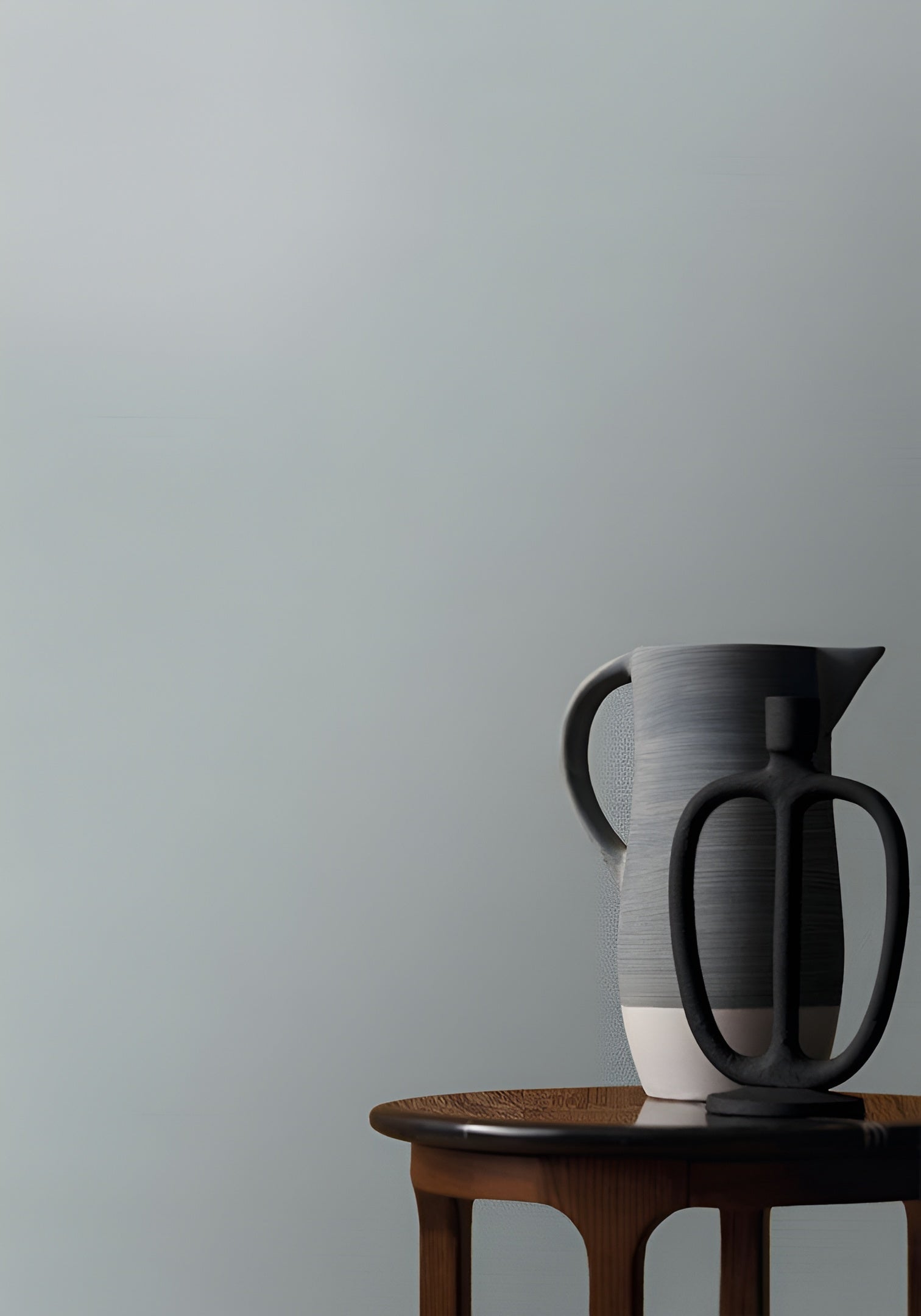 Matte, glatte Tapete mit perlmuttartigem Effekt OCTA - GRIS NUAGE grau