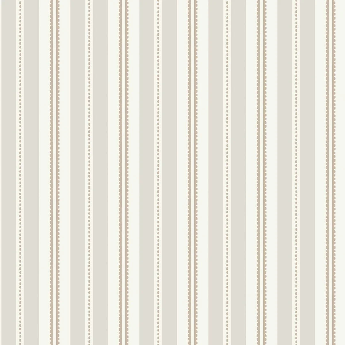 HEDDA Beige and Brown Striped Wallpaper