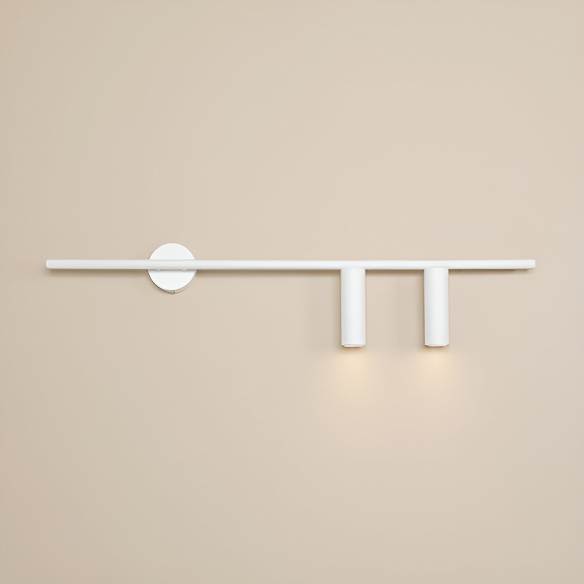 Rechte Wandleuchte TREVO DUO weiß