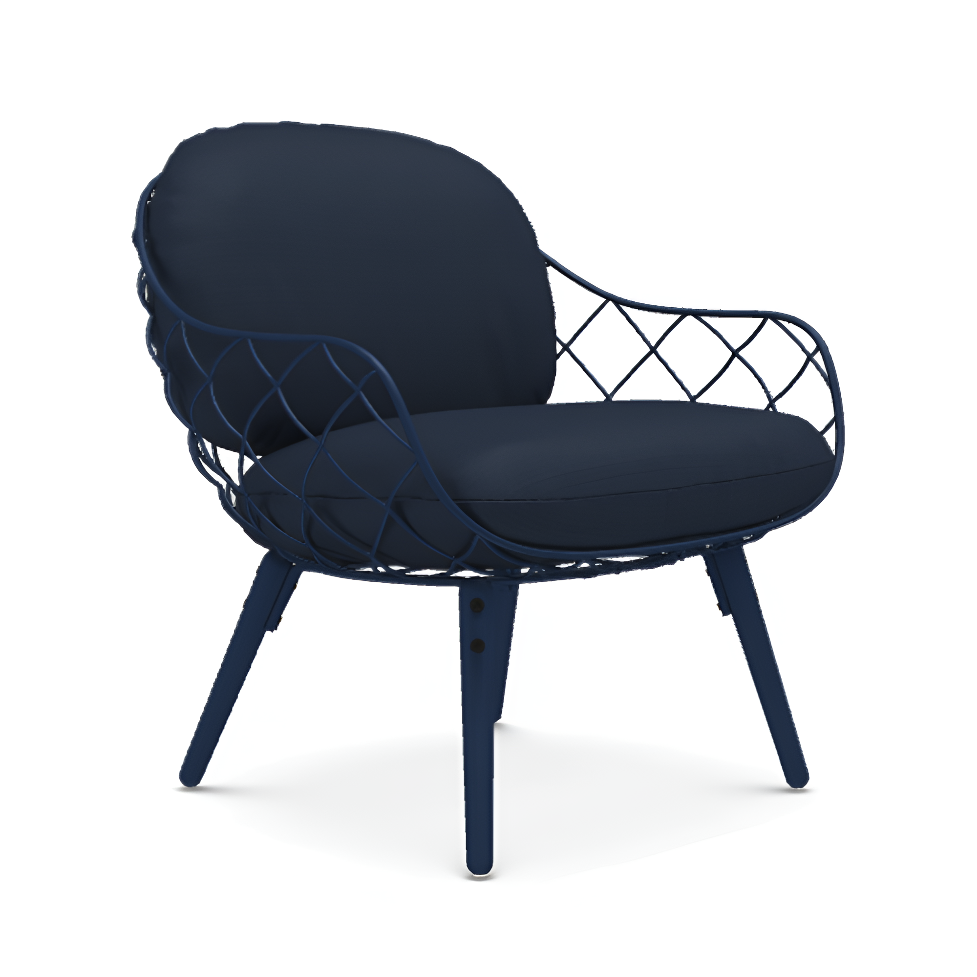 PIÑA Armchair in Navy Blue