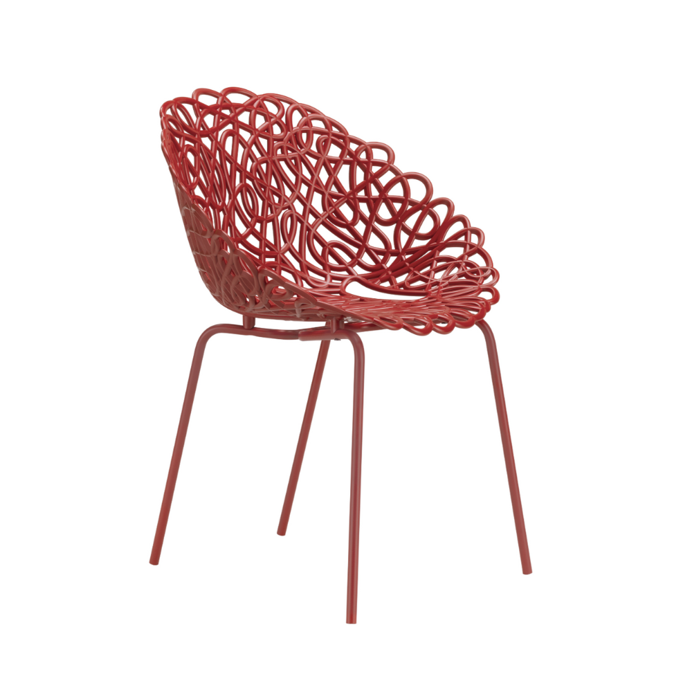 BACANA Red Garden Chair Set