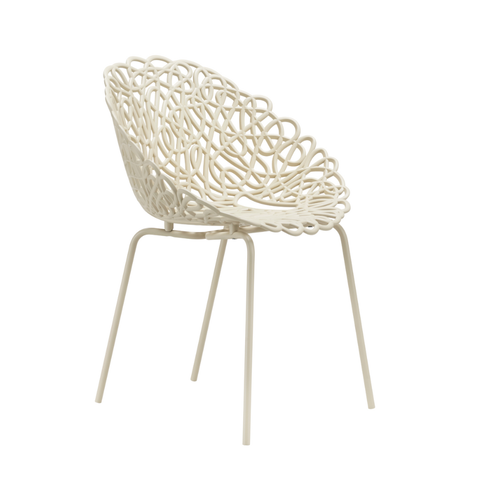 BACANA Creme Gartenstuhl-Set