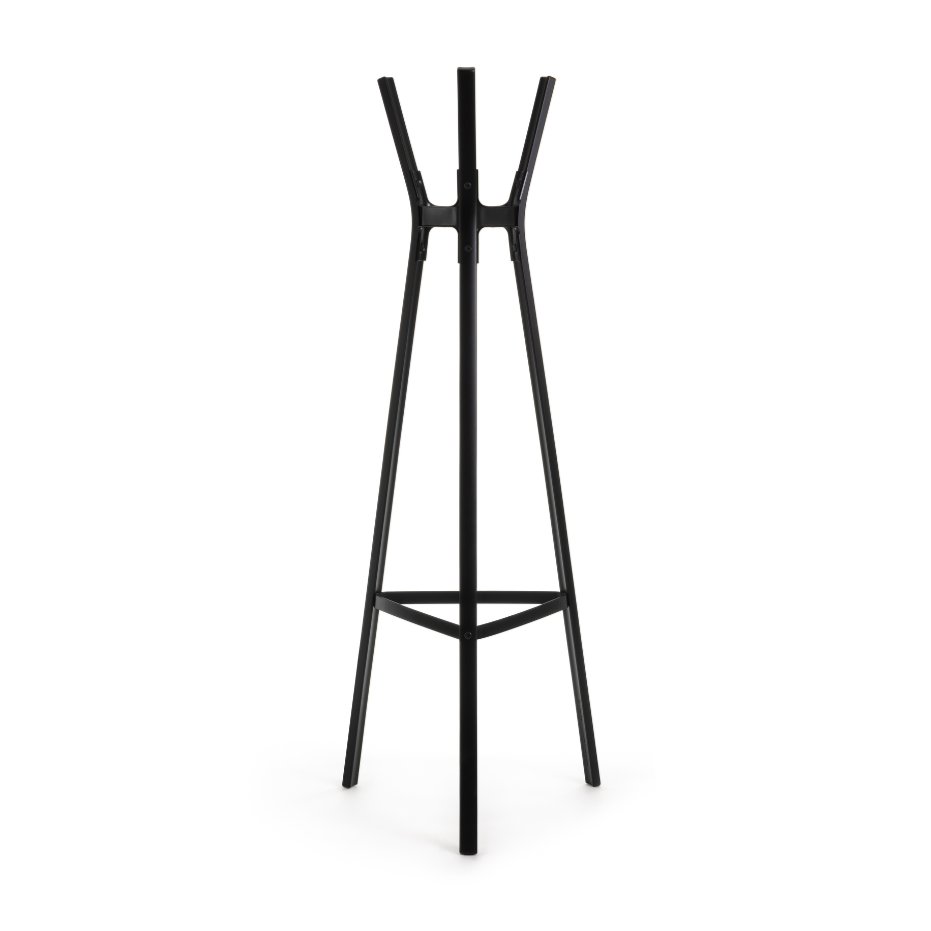 STEELWOOD Standgarderobe, schwarzes Buchenholz