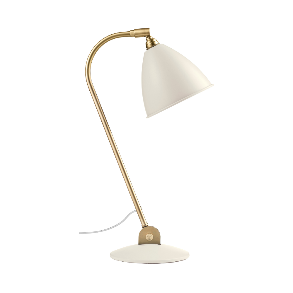 BESTLITE BL2 Table Lamp Brass with Cream Shade