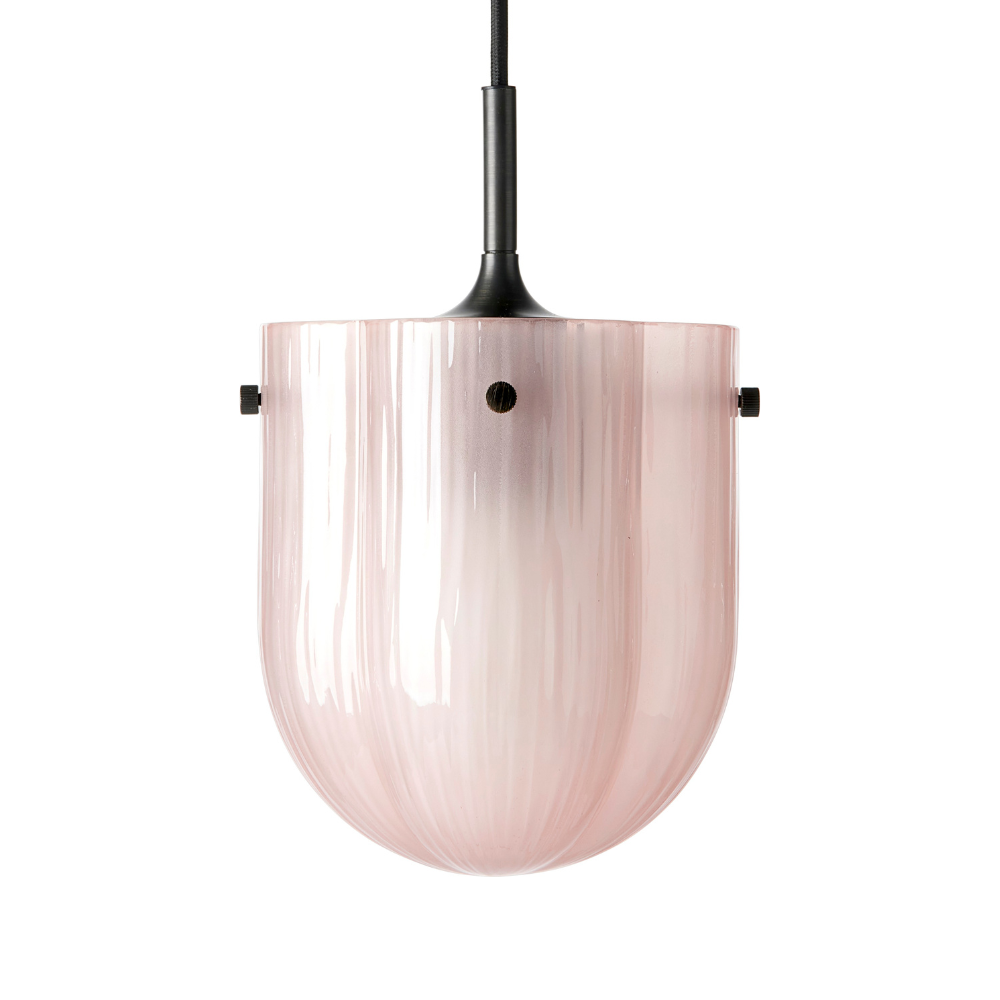 Pendelleuchte SEINE rosa Glas