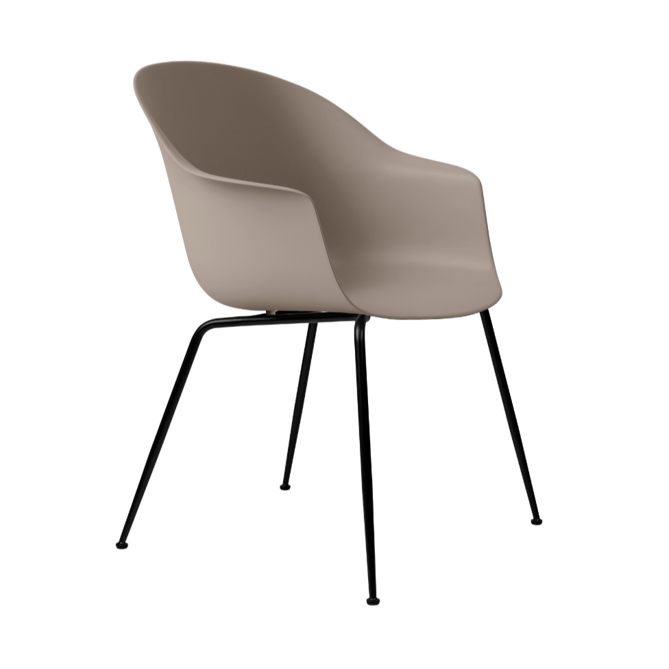 BAT chair beige with black base