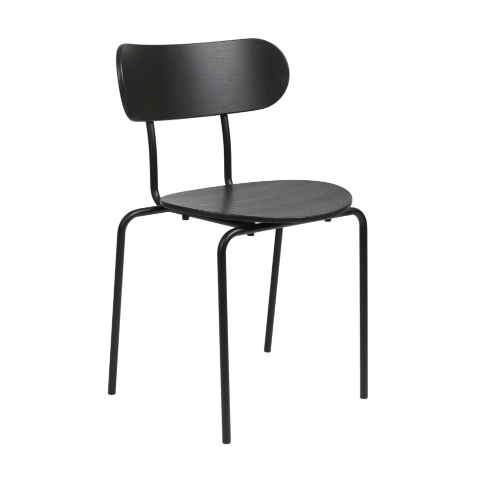 Zwarte COCO stoel van essenhout