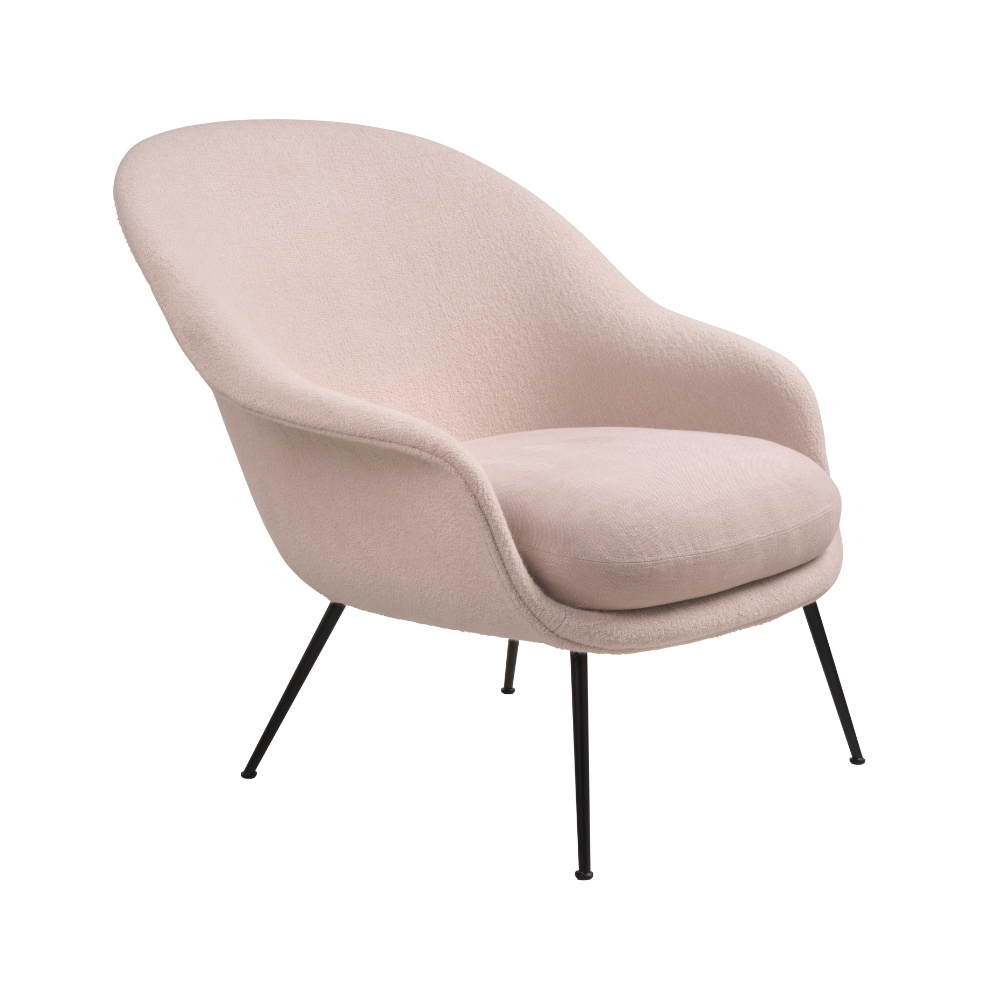 Fauteuil BAT gestoffeerd met zwarte basis