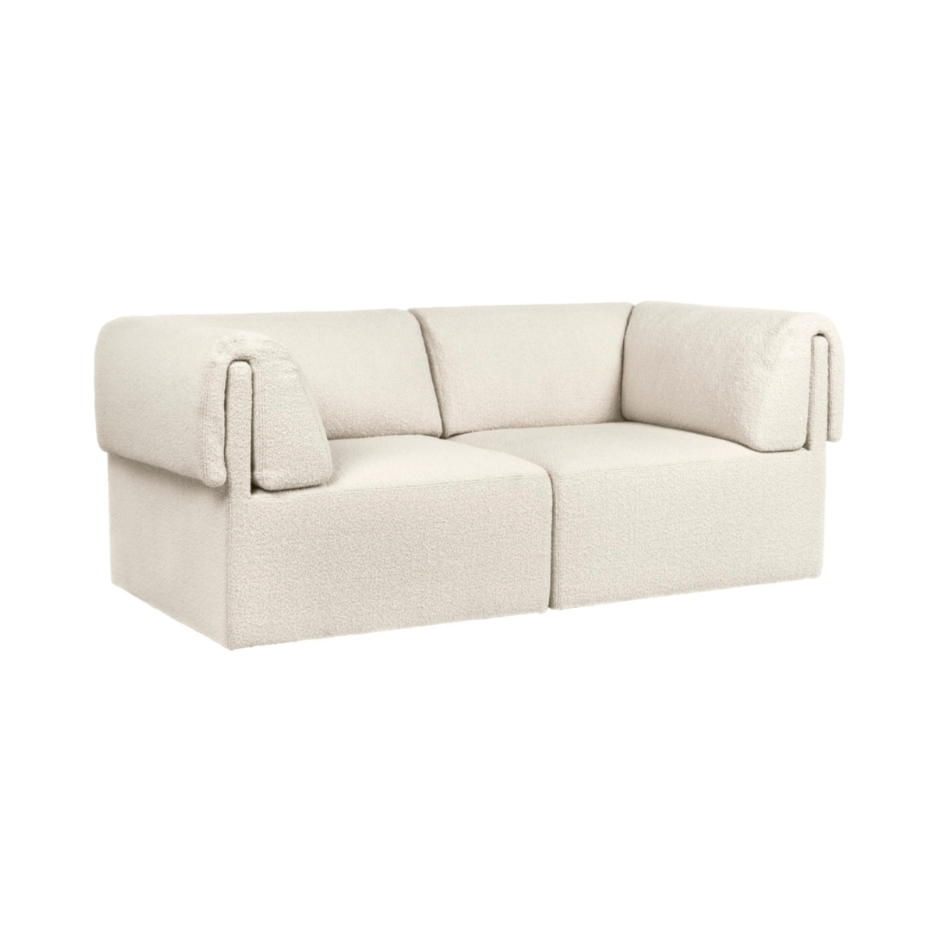 Bank 2-zits WONDER gestoffeerd