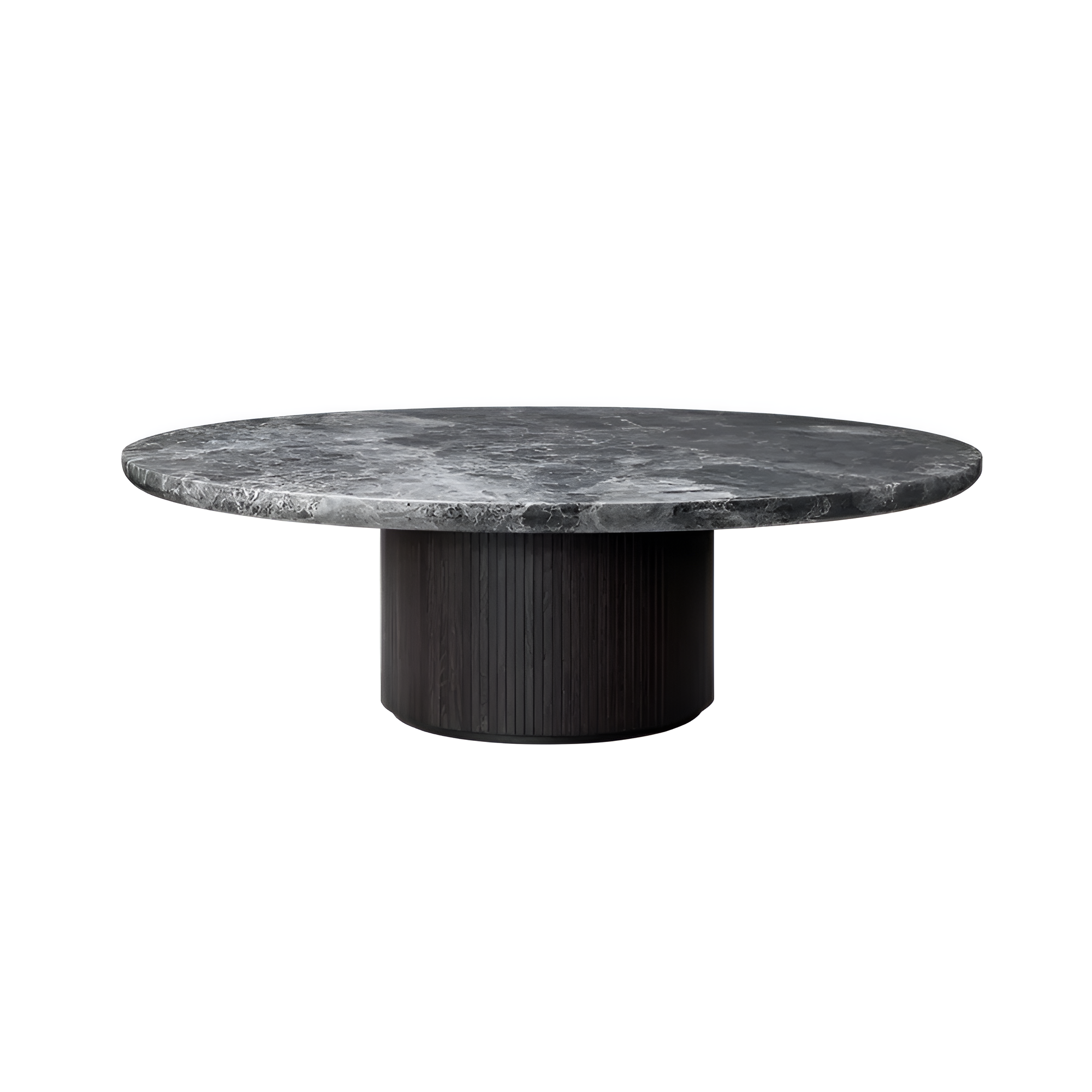 Koffietafel MOON zwart eikenfineer en marmer