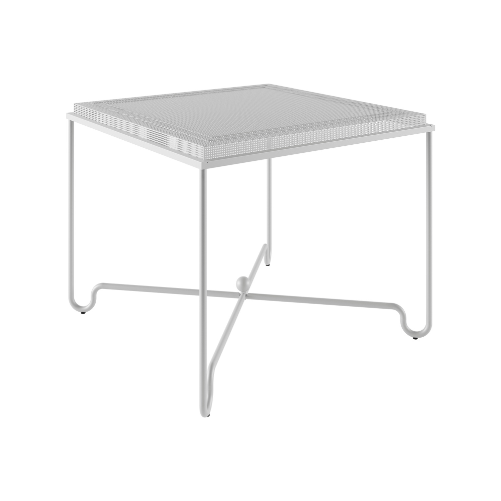 TROPIQUE garden table white steel