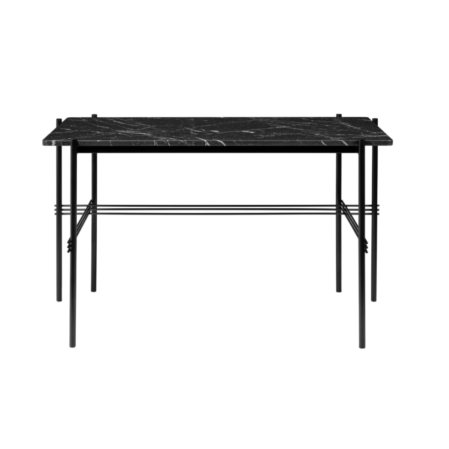 TS desk black marble with black base