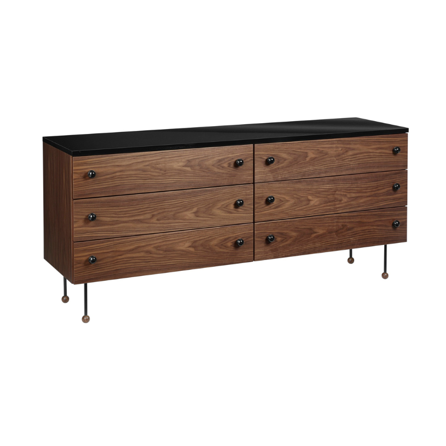 Chest of drawers 62 walnut veneer