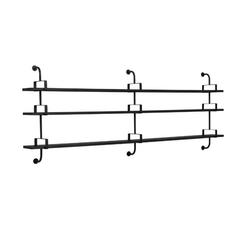 Double Shelf DÉMON Black Ash Wood