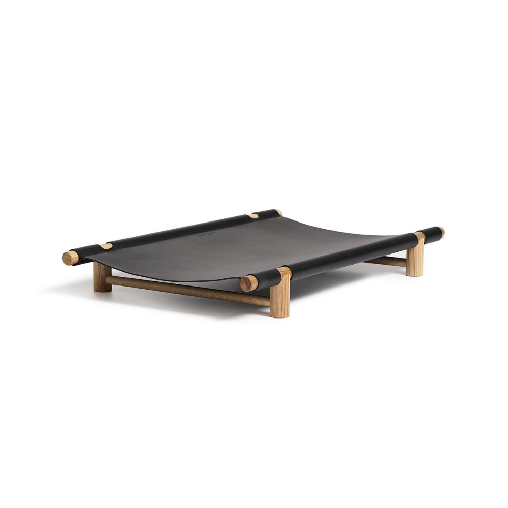 Hondenbed BERBERÉ zwart leer