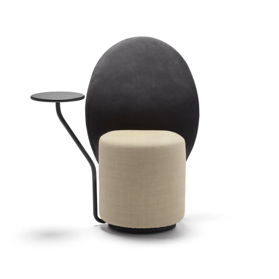 LOOMI upholstered armchair with table