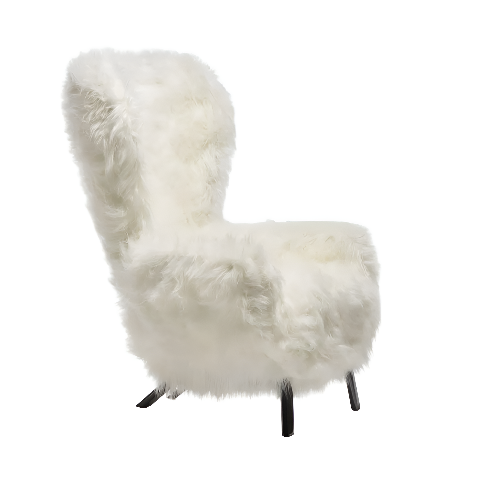 Fauteuil GUELFO FUR wit