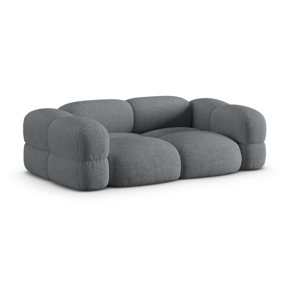 Sofa 3-Sitzer LORETTO grau-blau