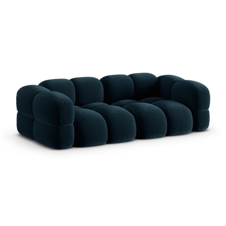 Sofa 4-persoons fluwelen LORETTO petrol
