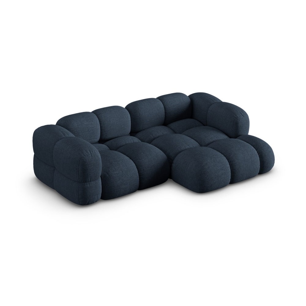 Right-facing 3-seater sofa LORETTO blue