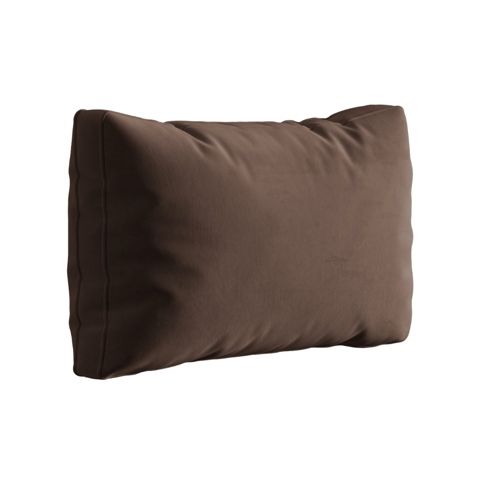 Fluwelen kussen KEMI chocolade